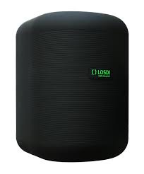 Dispenzer per leter te duarve central pull 100% plastik e recikluar i zi Eco-luxe LOSDI
